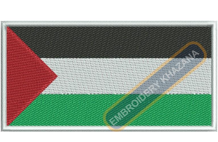 palestine flag embroidery design